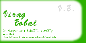 virag bobal business card